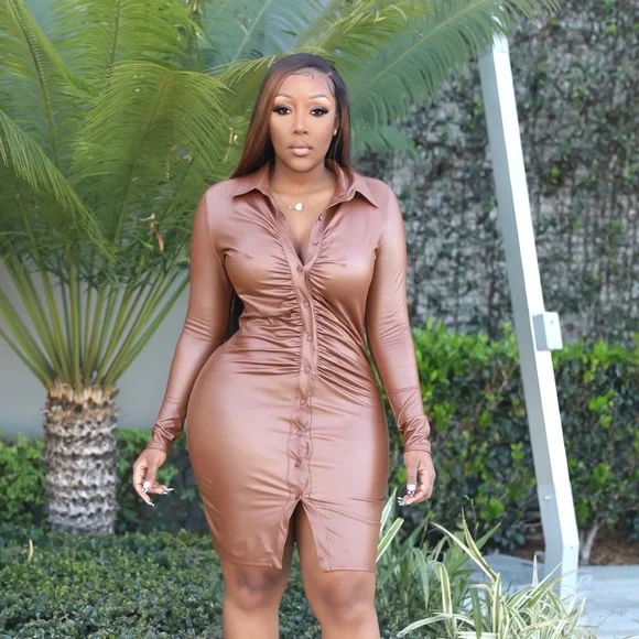 Dresses | Leather Dress | Poshmark